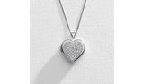 Argos Moon & Back Silver Heart Photo Locket Pendant Necklace 18in Chain- Buy online at McGrocer