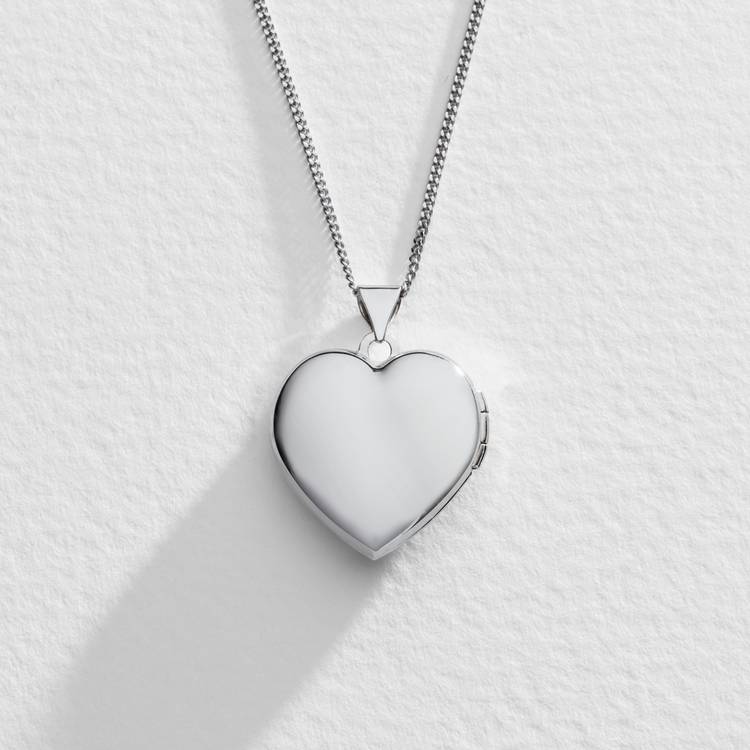 Moon & Back crystal heart locket 18 inch, imported from the UK