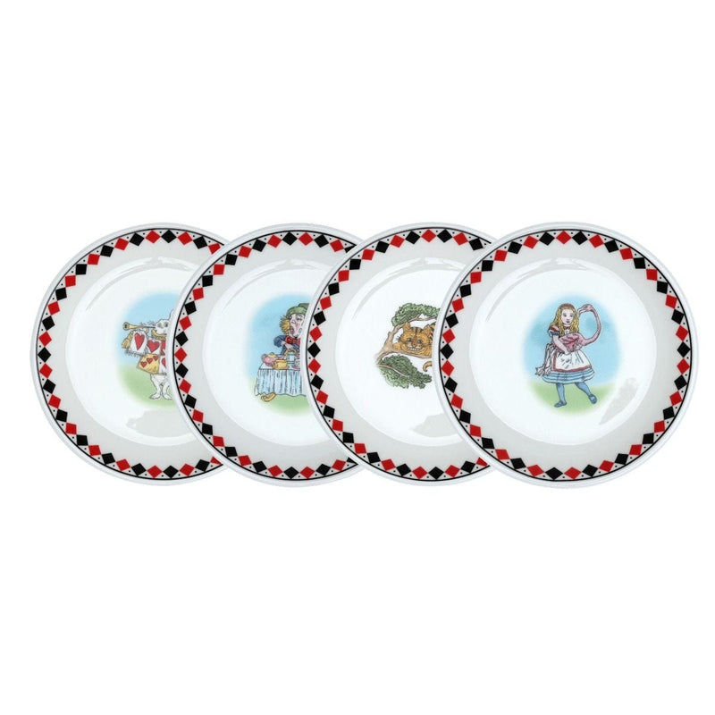 Halcyon Days Alice in Wonderland coasters set of 4, UK version