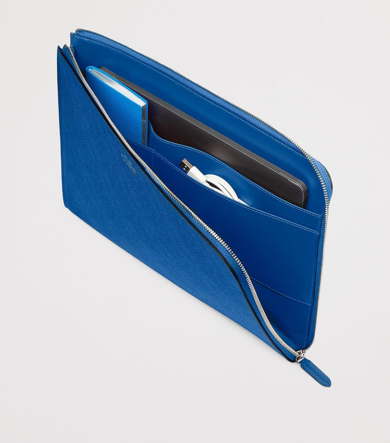 Smythson Panama leather laptop case 13-inch - British product