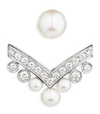 Chaumet white gold Joséphine earring with pearl and diamond - British product