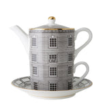 fortnum Fortnum's Building Tea for One Fine Bone China Teapot- Buy online at McGrocer