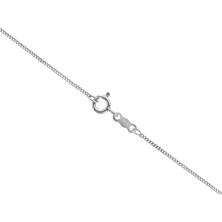 Moon & Back silver oval locket with chain, imported from the UK