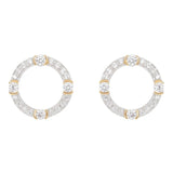 Laura Vann Luna earrings with cubic zirconia, imported from the UK