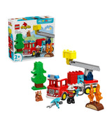 Harrods Lego DUPLO Fire Truck with Hose and Firefighter 10473 Building Block Toy Set- Buy online at McGrocer