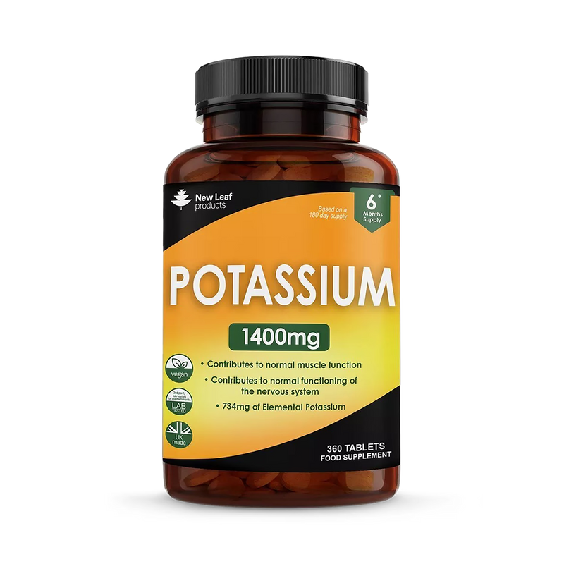 New Leaf Potassium 360 tablets (British brand)