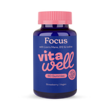 Holland & Barrett Vitawell Focus Gummies Strawberry Flavour 60s- Buy online at McGrocer