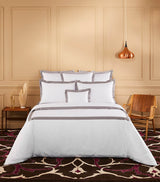 Harrods Yves Delorme Linea Platine Super King Duvet Cover (260cm x 220cm)- Buy online at McGrocer