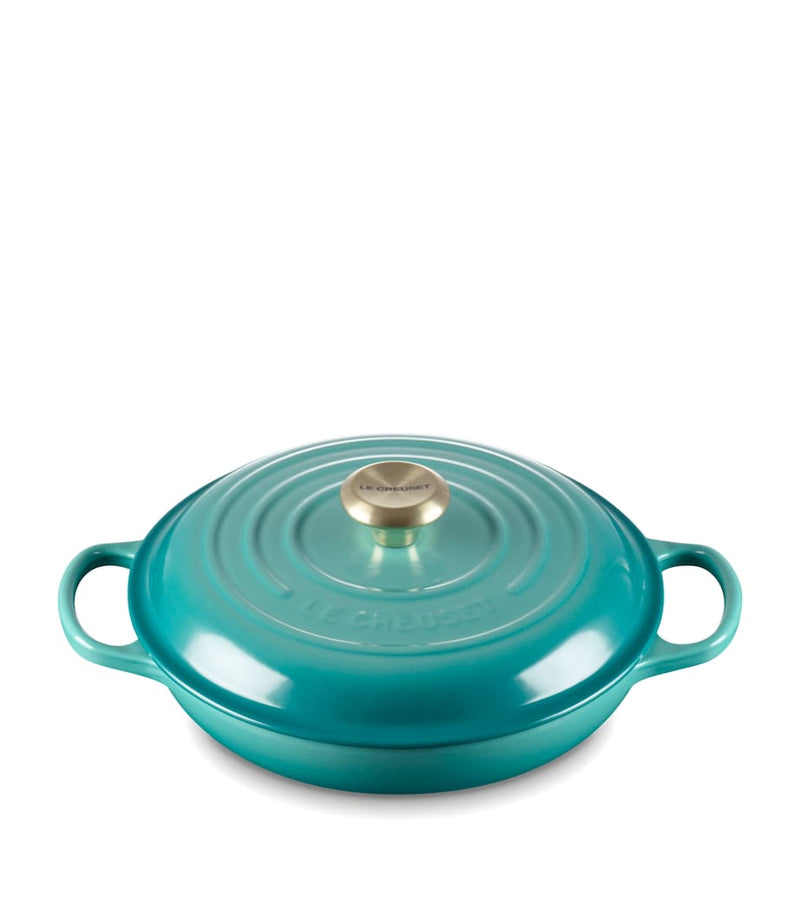 Le Creuset cast iron shallow casserole dish 26cm, UK version
