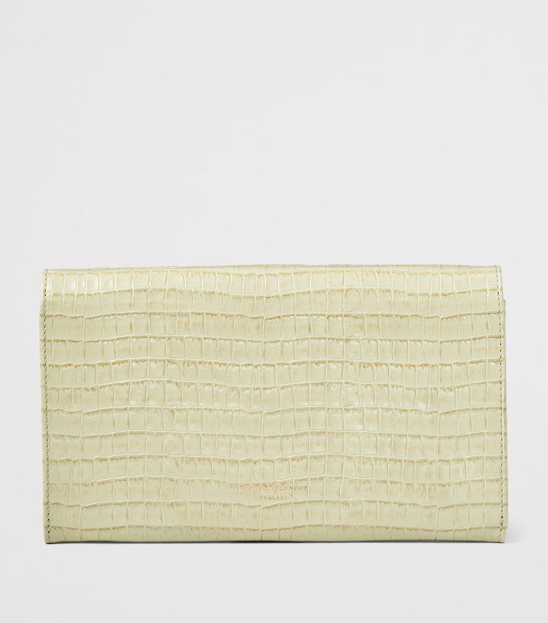 Aspinal Of London Leather Classic Travel Wallet