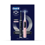 Holland & Barrett Oral-B iO 6 Electric Toothbrush 2-Pack, Black & Pink, with 2 Brush Heads and Premium Travel Case- Buy online at McGrocer