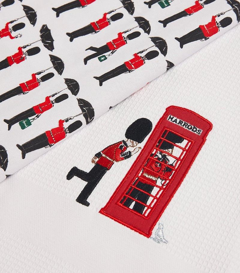 Harrods Guardsmen tea towels set of two - British product