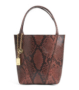 Harrods Chloé Small Snakeskin-Effect Spin Tote Bag- Buy online at McGrocer