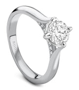 Harrods Boodles Platinum and Diamond Brilliance Engagement Ring- Buy online at McGrocer