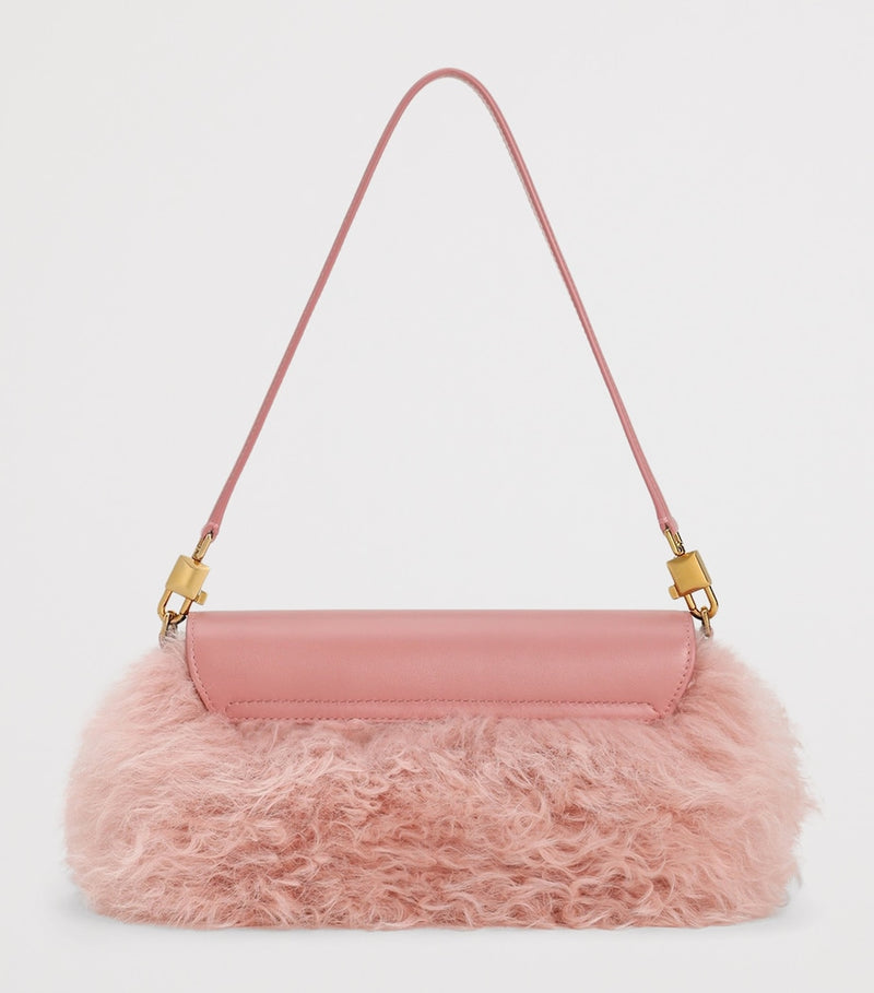 Dolce&Gabbana shoulder bag Marlene shearling trim (British brand)