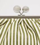 Weekend Max Mara striped leather clutch bag medium, imported from the UK