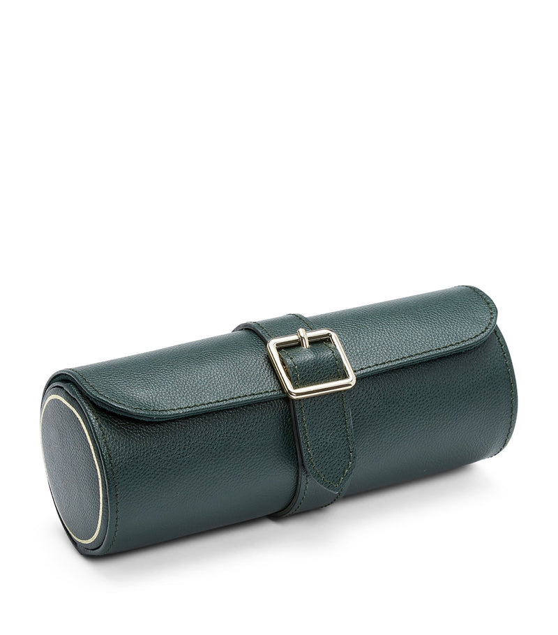 WOLF vegan leather triple watch roll (British brand)