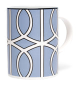 Harrods Fine Bone China Mug with Pastel Geometric Print- Buy online at McGrocer