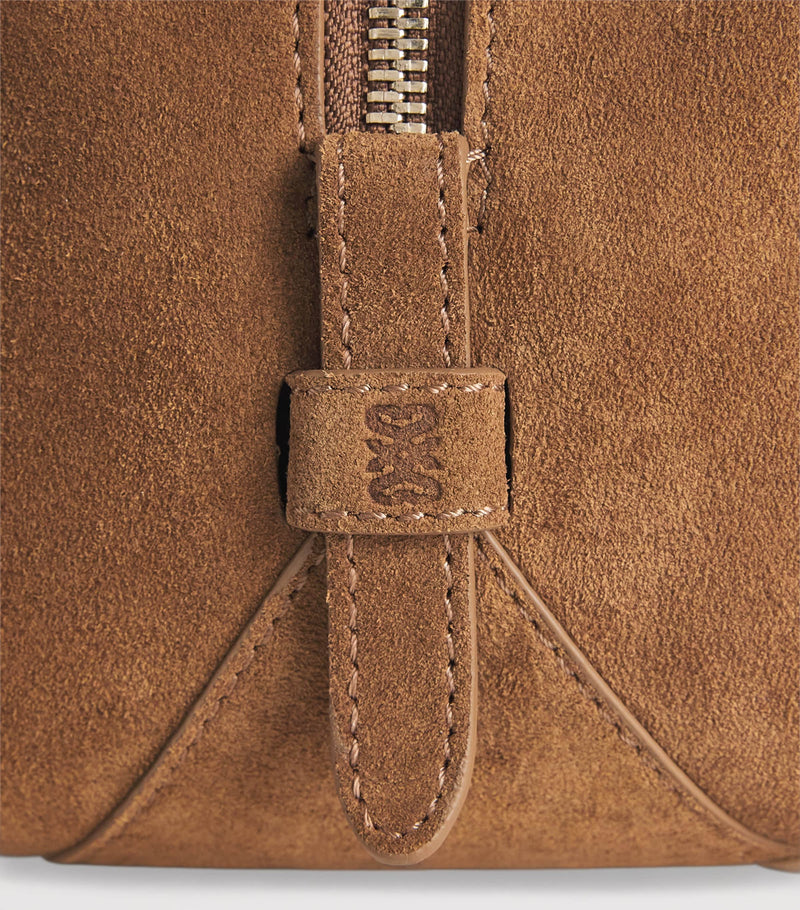 Sandro Paris suede top-handle bag - British product