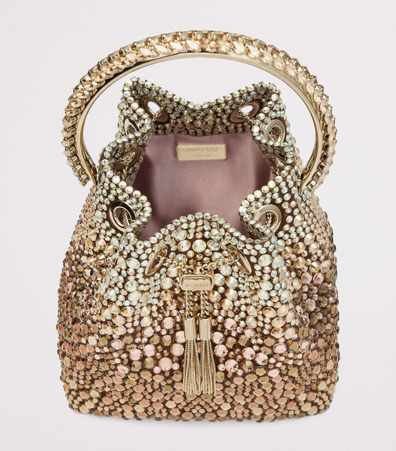 Jimmy Choo Bon Bon embellished top-handle bag, imported from the UK