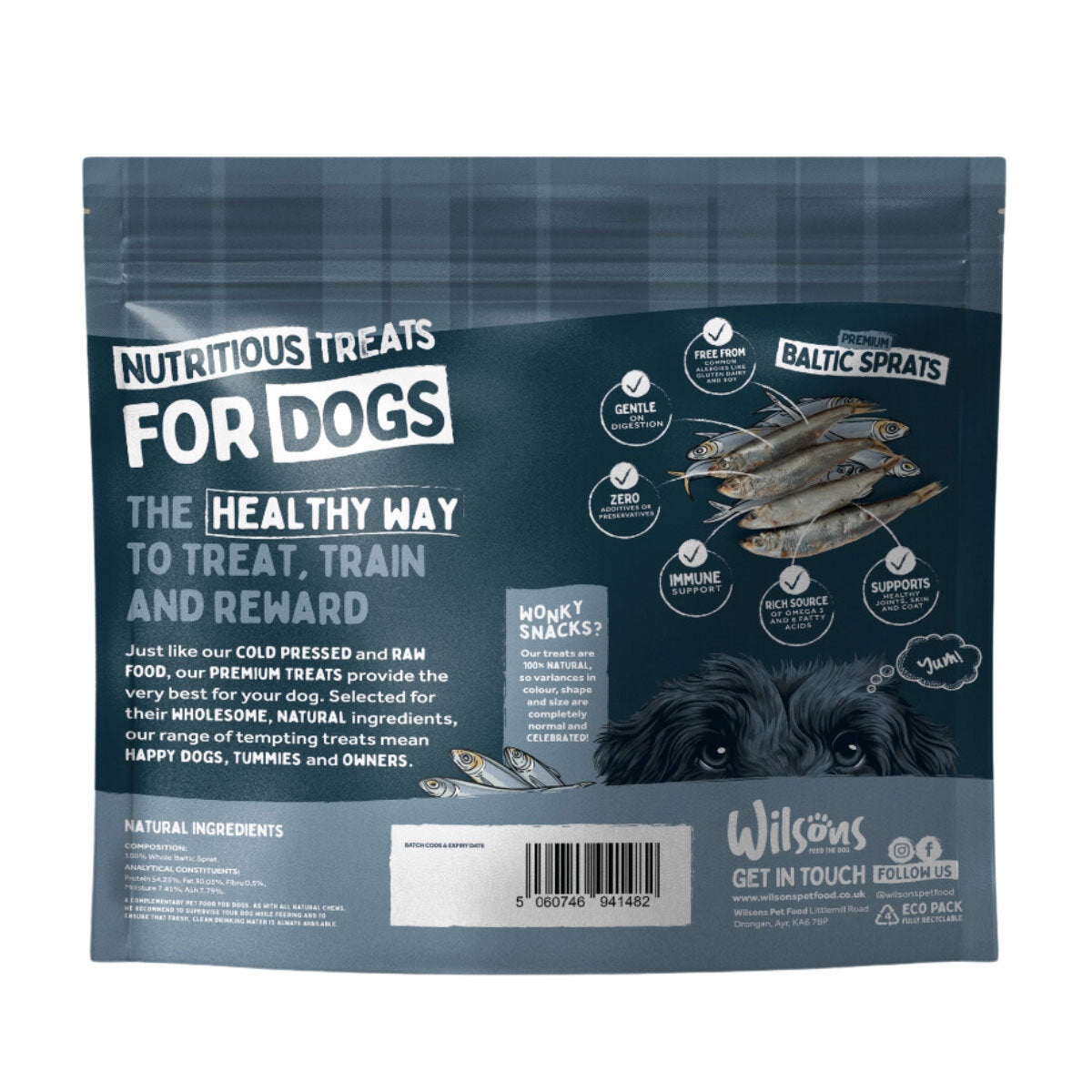 Wilsons Premium Baltic Sprats for Dogs, 1kg - McGrocer