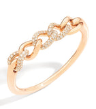 Pomellato Catene rose gold diamond bangle size M (British brand)