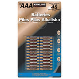 Kirkland Signature alkaline AAA batteries 48 pack, UK version