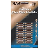 Kirkland Signature alkaline AAA batteries 48 pack, UK version