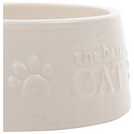 Best of Breed small ceramic cat bowl with paw prints - British product