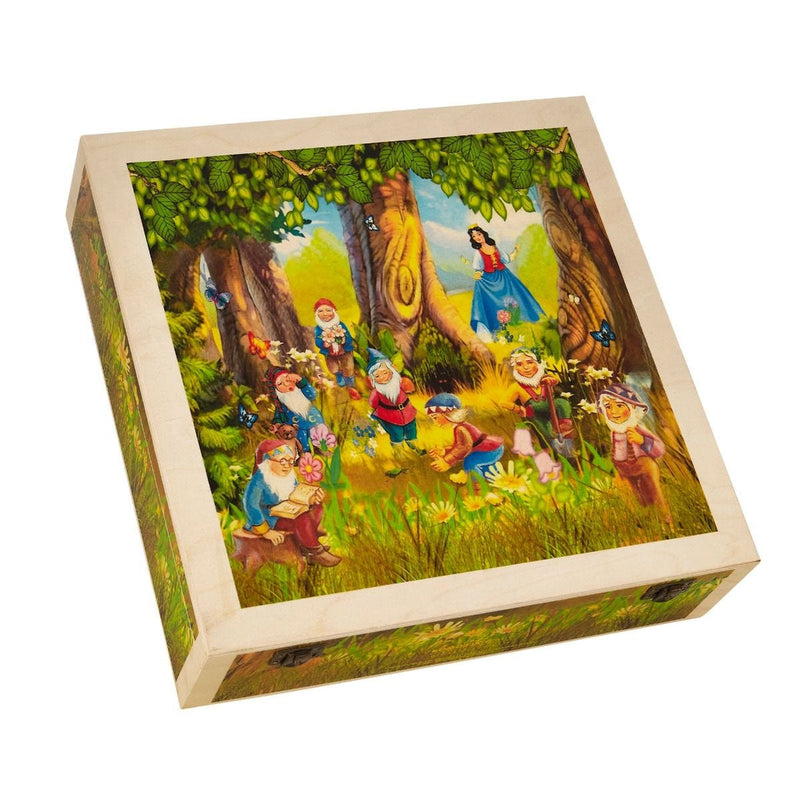 Snow White boxed Christmas decorations set with glass figures, 33cm, UK version