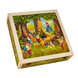 Snow White boxed Christmas decorations set with glass figures, 33cm, UK version