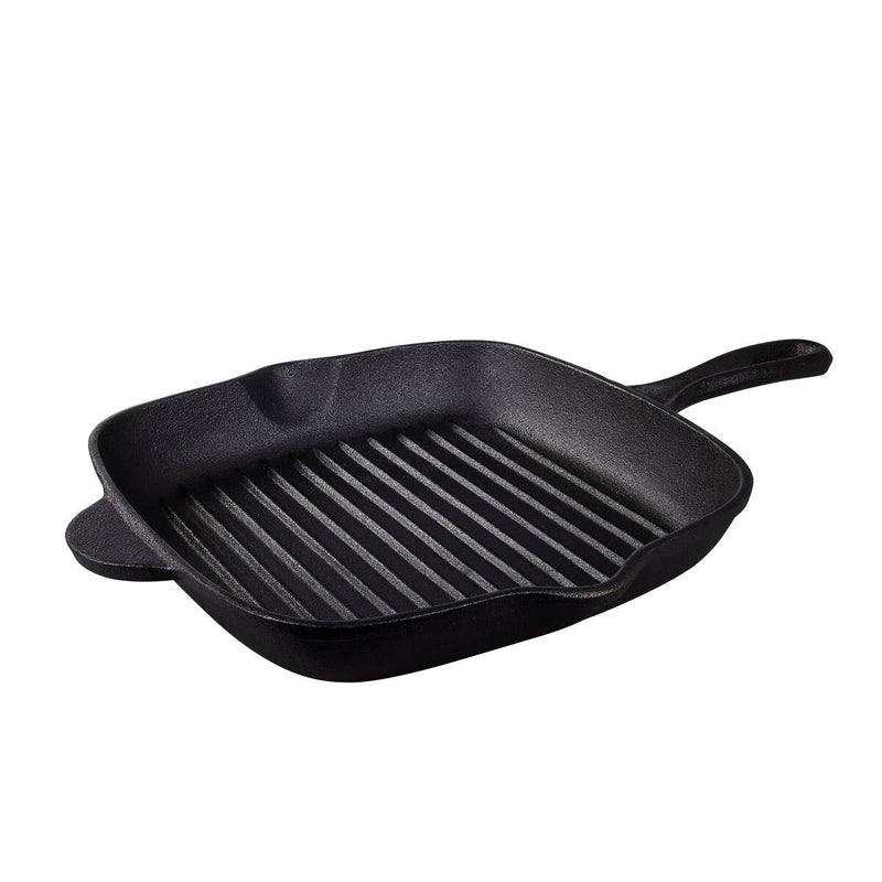 Tramontina Cast Iron Square Griddle Pan 27cm (British brand)