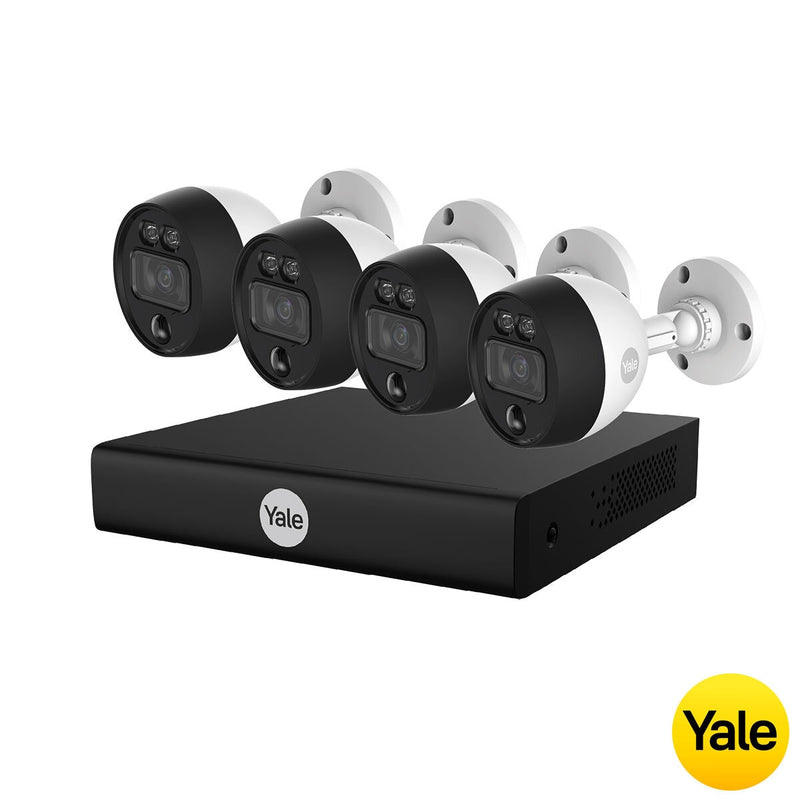 Yale smart motion detection 4 camera CCTV kit with 30m night vision (British brand)