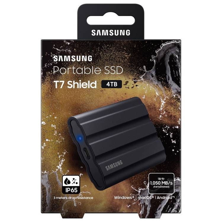 Samsung T7 Shield portable SSD 4TB, UK version
