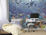 Walltastic Underwater Scene Kids wall mural 8ft x 10ft (British brand)