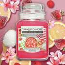 Yankee Candle large jar candle Sugared Strawberries (British brand)