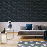Superfresco Easy Innocence Navy wallpaper 10m roll (British brand)