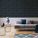Superfresco Easy Innocence Navy wallpaper 10m roll (British brand)