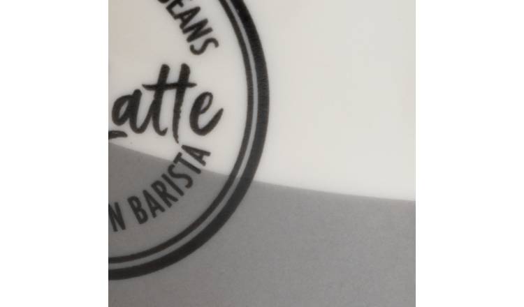 Habitat grey and white latte mugs 460ml, UK version