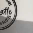 Habitat grey and white latte mugs 460ml, UK version