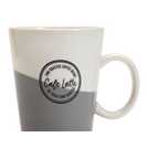 Habitat grey and white latte mugs 460ml, UK version