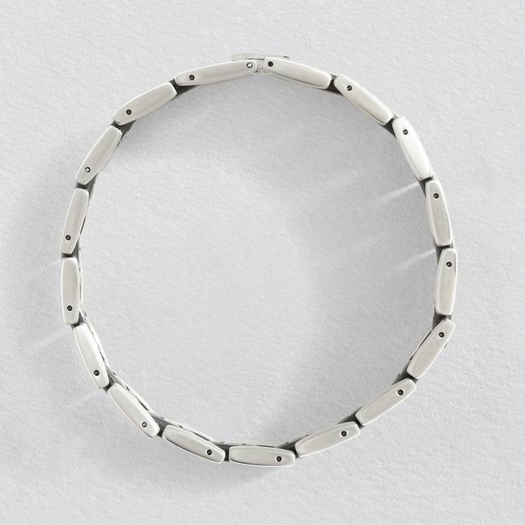 Revere dual tone stainless steel bracelet 22cm (British brand)