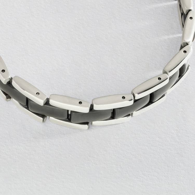 Revere dual tone stainless steel bracelet 22cm (British brand)