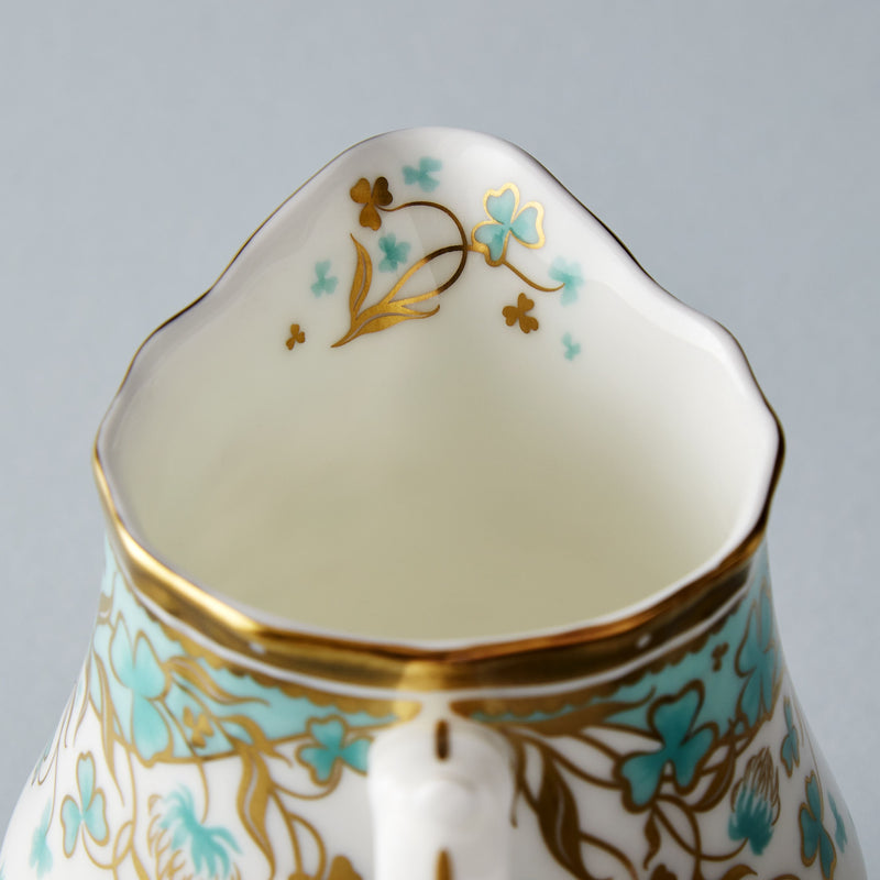 Fortnum's bone china cloverleaf milk jug 225ml, UK version