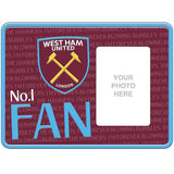 Superdrug West Ham United FC No. 1 Fan Metal Embossed Photo Frame 25cm x 18cm- Buy online at McGrocer