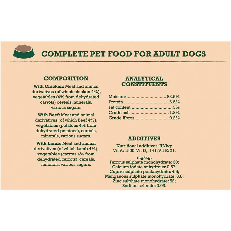 Winalot Perfect Portions mixed variety dog food in gravy 40 x 100g (British brand)