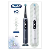 Oral B iO7 Doppelpack Weiße und schwarze Zahnbürsten