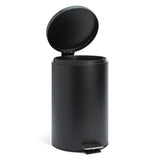 Habitat 12L flat top pedal bin in black (British brand)