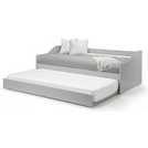 Julian Bowen wooden day bed with trundle grey, UK version