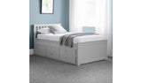 Julian Bowen Maisie grey guest bed with drawer, UK version